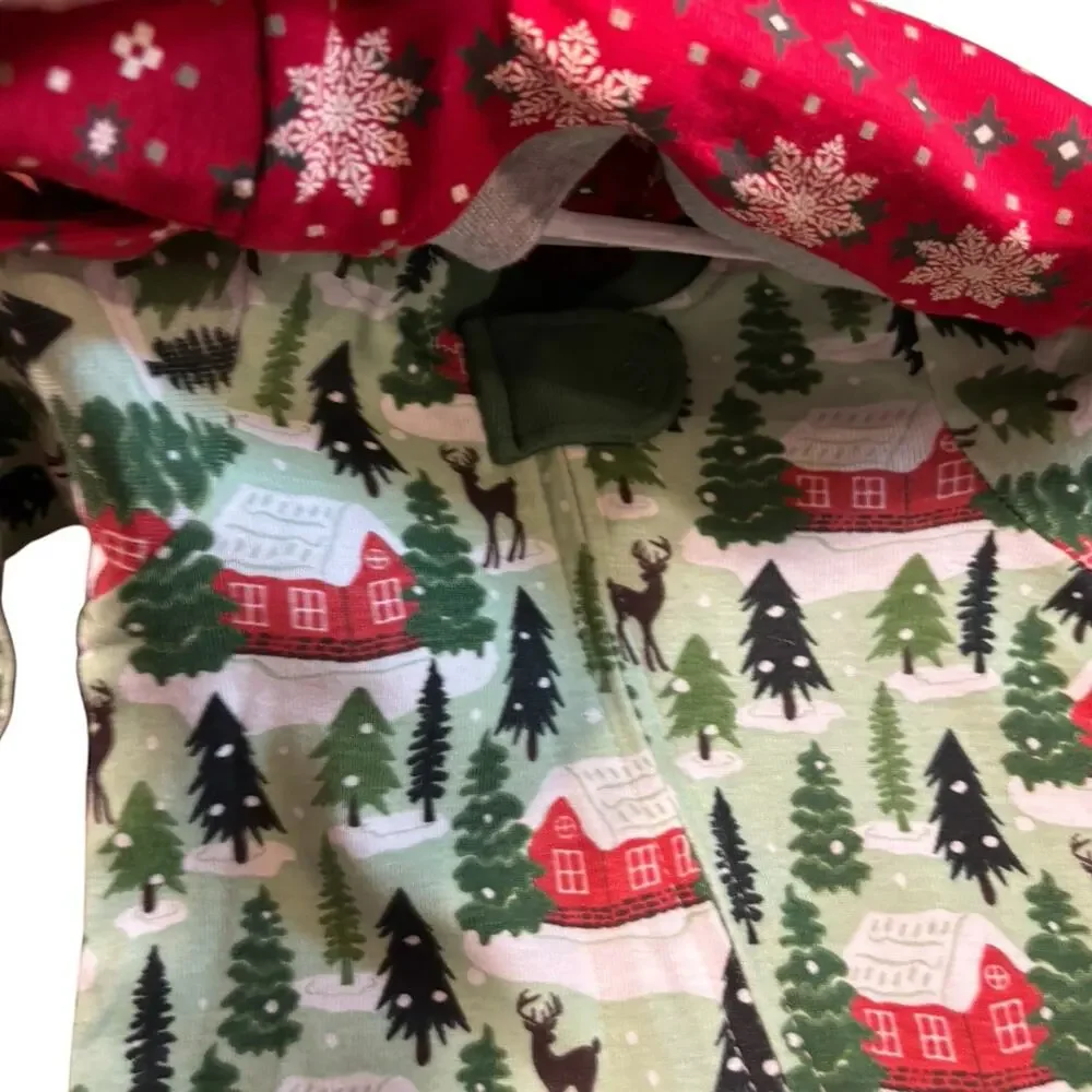 NWT NB Honest Baby two holiday footed sleep and play